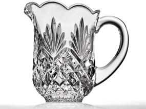 img 3 attached to 🍍 Elegant Crystal Clear Pitcher with Beautiful Pineapple Pattern, Spout and Handle, Perfect for Water, Iced Tea, Juice, Fruit Punch, and Beverages, 46 oz Capacity