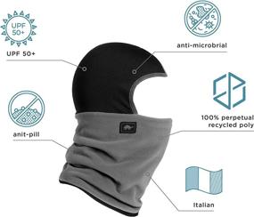 img 2 attached to 🐢 Turtle Fur Shellaclava: Premium Micro Fur Fleece Neck Warmer & Helmet Liner - Winter Balaclava Hood