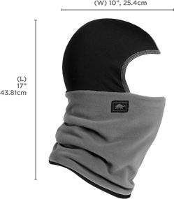 img 1 attached to 🐢 Turtle Fur Shellaclava: Premium Micro Fur Fleece Neck Warmer & Helmet Liner - Winter Balaclava Hood