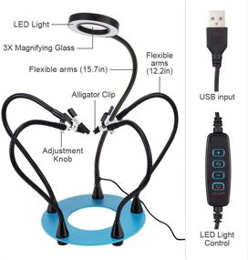 img 4 attached to 🔍 Holulo Non-Slip Soldering Workshop Magnifier