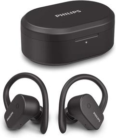 img 4 attached to 🎧 Беспроводные спортивные наушники Philips A5205: водонепроницаемые истинно беспроводные наушники Bluetooth 5.1 с отстегиваемыми фиксаторами для ушей и временем воспроизведения до 20 часов.