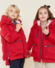 img 1 attached to Stay Warm in Style: Orolay Children Hooded 🧥 Down Coat - Perfect Winter Jackets for Girls and Boys!