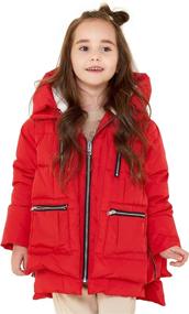 img 4 attached to Stay Warm in Style: Orolay Children Hooded 🧥 Down Coat - Perfect Winter Jackets for Girls and Boys!