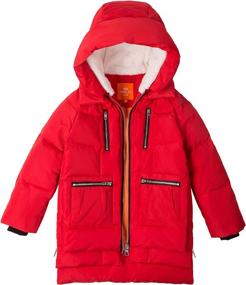 img 3 attached to Stay Warm in Style: Orolay Children Hooded 🧥 Down Coat - Perfect Winter Jackets for Girls and Boys!