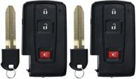 🔑 convenient keyless control: keylessoption 2004-2009 toyota prius mozb21tg key fob (pack of 2) logo