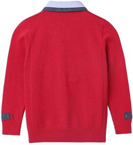 img 3 attached to Orchid_11 Uniform Sweater Pullover 10 11T（160） Boys' Clothing