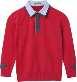 img 4 attached to Orchid_11 Uniform Sweater Pullover 10 11T（160） Boys' Clothing