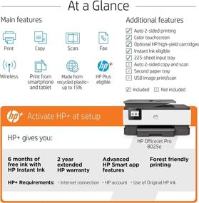 img 1 attached to 🖨️ Enhanced HP OfficeJet Pro 8025e Wireless Color All-in-One Printer with 6 Months of Bonus Instant Ink, HP+ Enabled (1K7K3A)