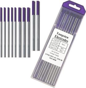 img 2 attached to 🔮 TIG Welding Tungsten Electrodes Rare Earth Blend - Assorted Purple 5PCS 3/32" + 1/16