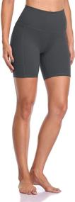 img 1 attached to Colorfulkoala Womens Waisted Shorts Pockets Sports & Fitness and Team Sports