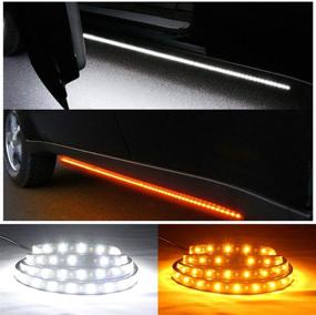 img 3 attached to 🚛 Enhanced Visibility: 2Pcs 60 Inch Truck LED Running Board Lights with 288 LEDs for Pickup Trucks, SUVs, Cars, and Work Vans