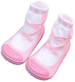 img 1 attached to 🧦 Ultimate Protection and Comfort: Unisex Baby Socks Shoes with Anti-Slip Soft Rubber Bottom - Ideal Infant Newborn Cotton Sock Boots for Added Safety on Floors