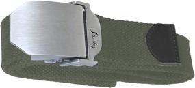 img 2 attached to 👔 Stylish and Durable Men's Belt Accessory: Thick Tight Slider Buckle Length