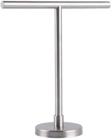 img 4 attached to 🌳 Sleek GERZ SUS 304 Stainless Steel Standing Tree Rack: Ideal Hand Towel Holder for Bathroom Vanities Countertop - Brushed Finish