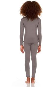 img 3 attached to Thermajane Girl's Cozy and Comfy Thermal Underwear Long Johns Set with Fleece Lining