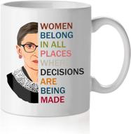 👩 pcdvn rbg feminist mug - notorious ruth bader ginsburg quotes coffee tea cup, ideal birthday & christmas gifts for mom, women, sister logo