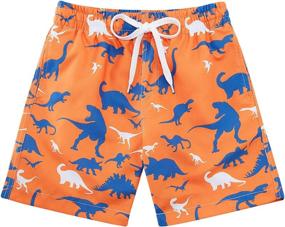 img 4 attached to ALOOCA Printed Dinosaur Quick Dry Boys' Apparel and Swimwear