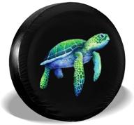 waterproof uv sun wheel covers - sea turtle spare tire cover - fits trailer, rv, suv & various vehicles - 16 inch logo