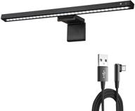 🖥️ raone computer monitor light bar: upgraded usb powered led lamp with touch sensor for eye caring & space saving, auto-dimming & color temperature — ideal for office/home (black) logo