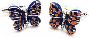 img 2 attached to Covink® Butterfly Cufflinks Lovers Business