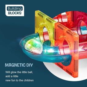 img 1 attached to Прозрачные детские строительные блоки Magnetix: идеально подходят для увлекательной игры!