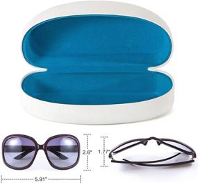 img 2 attached to 🕶️ Matte Black Sunglasses Case: A Stylish Accessory for Women and Men's Eyewear