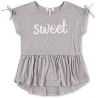 👚 medium girls' clothing - speechless sleeve peplum top for girls, tops, tees & blouses logo