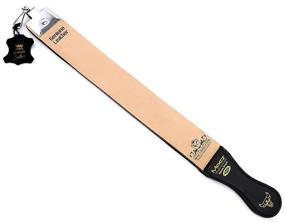 img 3 attached to High-Quality Sharpening Strop for Professionals - Genuine Leather 2 Inches Wide by Macs Brand