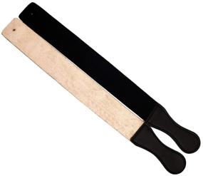 img 2 attached to High-Quality Sharpening Strop for Professionals - Genuine Leather 2 Inches Wide by Macs Brand