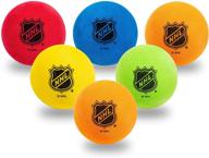 🏒 franklin sports mini foam hockey balls: soft foam knee hockey balls for kids - pack of 6 - assorted colors логотип