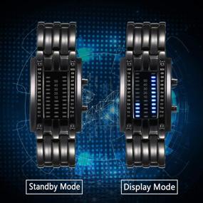 img 1 attached to JewelryWe Digital Waterproof Military Wristwatch Women's Watches