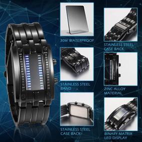 img 2 attached to JewelryWe Digital Waterproof Military Wristwatch Women's Watches