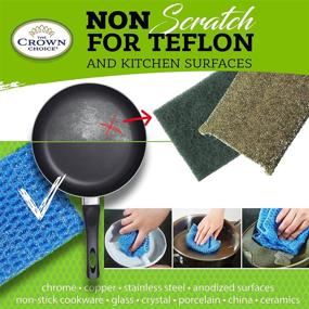 img 2 attached to 3-Pack Odor Free Scrub Pads Combo - The Ultimate Ecofriendly Reusable Sponge & Scrubber for Efficient Dish Cleaning and All Purpose Scrubbing - Ideal for Dishwashing, Camping and More!