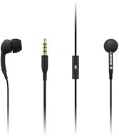 🎧 lenovo 100 in-ear headphone: wired, microphone, noise isolation - compatible with windows, mac, android - black logo