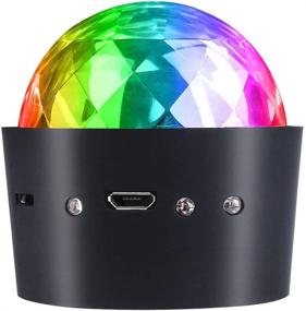 img 4 attached to 🎉 Portable Battery Powered Mini Disco Light with Sound Activation & Multi-Color LED Stage Lighting - Ideal for Festival Parties, Car Decor, and More!