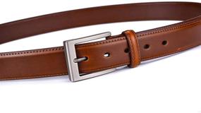 img 1 attached to Beltox Genuine Leather Dress Belts with Buckle - High-Quality Men's Accessories