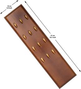 img 1 attached to Veradura Solid Wood Wall Dart Holder - Holds and Displays 12 Soft or Steel Tip Darts - Precision Drilled Holes - Includes 2 Chalk Pieces for Scoring - Complete with Accessory Bag for Enhanced Dart Organization