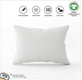 img 3 attached to 🌿 MakeMake Organics Organic Pillowcase Toddler (Set of 2) | GOTS Certified | Breathable & Non-Toxic | Fits 13x18 Toddler Travel Pillow | 100% Organic Cotton | Zippered | Pearl White