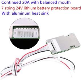 img 2 attached to 🔋 Akozon 24V 20A 7S 18650 Lithium Battery BMS Protection Board for 7 Series Li-ion Batteries (3.6V/3.7V)