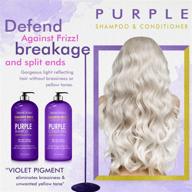 🌟 комплект шампуня и кондиционера natural riches purple: профессиональный уход без сульфатов, удаление желтых и медных оттенков для серебристых блондинок и платиновых волос, идеально для серебристых светлых волос - 16x2 жидких унций. логотип