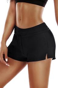 img 2 attached to Beach Shorts for Women: Hollow Bottom Women's Clothing for Swimsuits & Cover-Ups