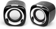 💻 6w pc powered computer speakers | usb speaker for desktop, pc, laptop | gaming monitor speakers logo