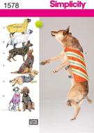 🐶 simplicity 1578: stylish medium dog jacket and clothing sewing patterns logo