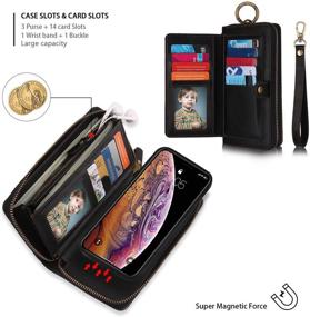 img 2 attached to Compatible Multi Functional Wristlets Detachable Protection Men's Accessories for Wallets, Card Cases & Money Organizers