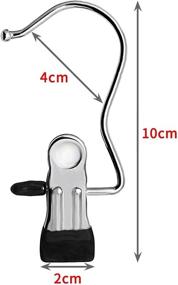 img 3 attached to 👢 Frezon 40 Pack Boot Hanger for Closet, Laundry Hooks with Clips, Boot Holder, Hanging Clips, Portable Multifunctional Hangers Single Clip Space Saving for Jeans, Hats, Tall Boots, Towels (Black) - Improve SEO