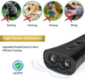 img 1 attached to 🐾 YANCEN Ultrasonic Anti-Bark Dog Training Equipment and Barking Control Device - Clicker Trainer for Walking, Jogging, and Aggressive Behavior - Handheld and Portable