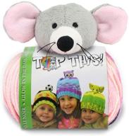 🧵 dmc top this knitting & crochet yarn kit with adorable mouse plush toy logo