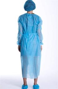 img 2 attached to 👍 Premium Polypropylene Sleeve Disposable Isolation Gown: Supreme Protection and Comfort