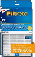 🌬️ фильтр filtrete true hepa premium для очистителя воздуха от аллергенов, бактерий и вирусов, размером 13 дюймов на 8.2 дюйма, 2 штуки, совместим с устройствами fap-c02wa-g2, fap-c03ba-g2, fap-t03ba-g2 и fap-sc02n. логотип