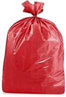 🔴 premium usa-made trash bags: vibrant colors & sizes (10 pack, red 50 gallons) logo